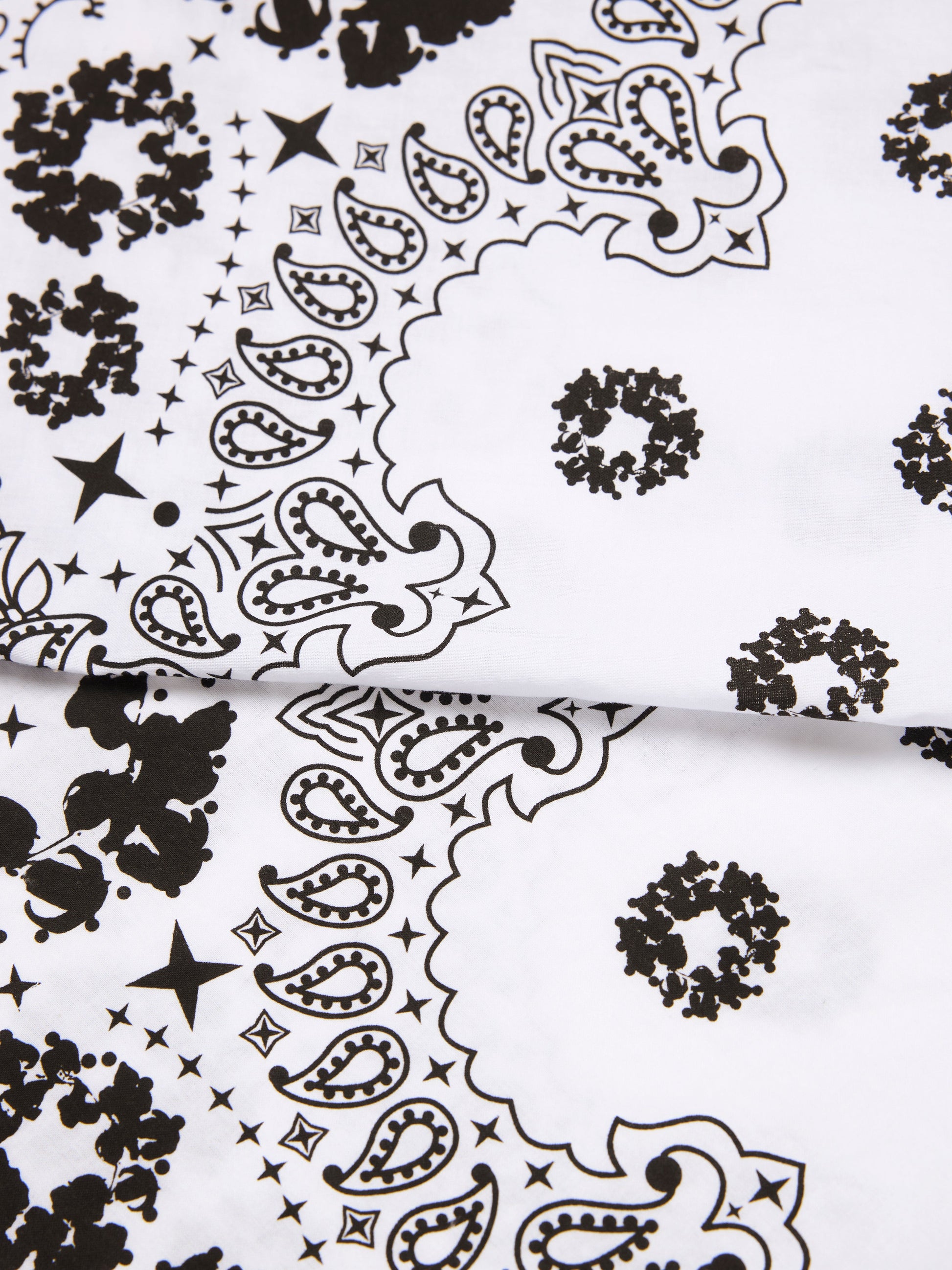 Cotton Wreath Paisley Bandana White – view 3