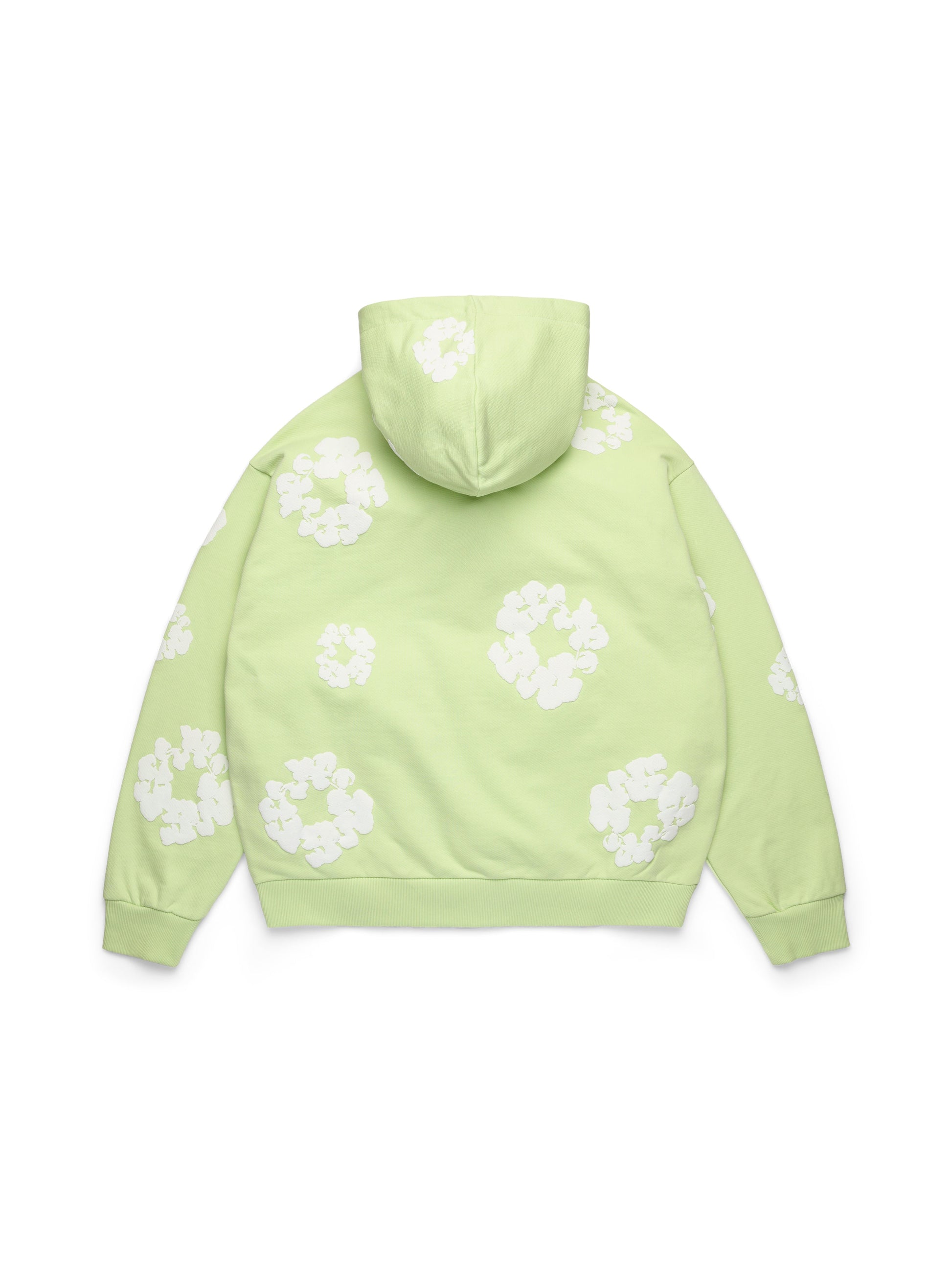Cotton Wreath Zip Hoodie Mint – view 2