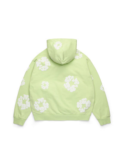 Cotton Wreath Zip Hoodie Mint – view 2