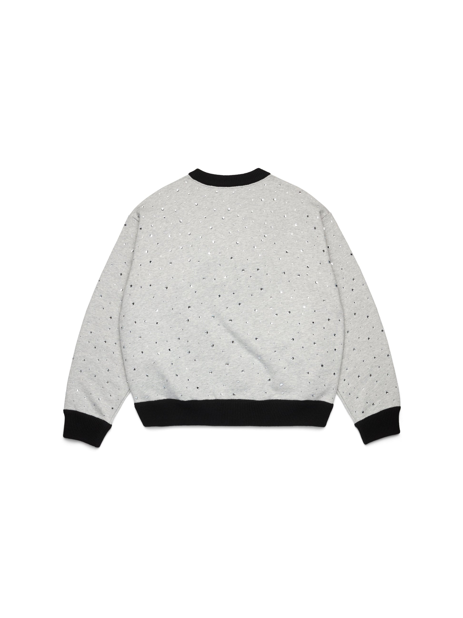 Crystal Crewneck Knit Sweater Black – view 2