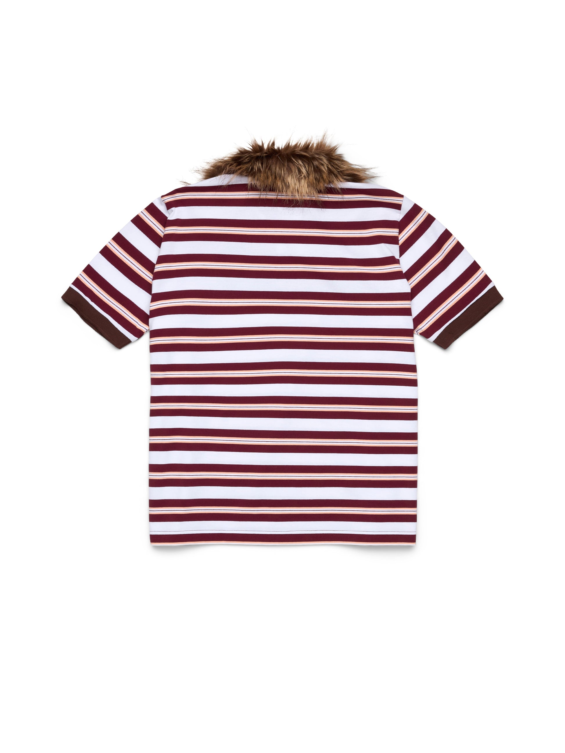 Panther Fur Collar Polo Red – view 2