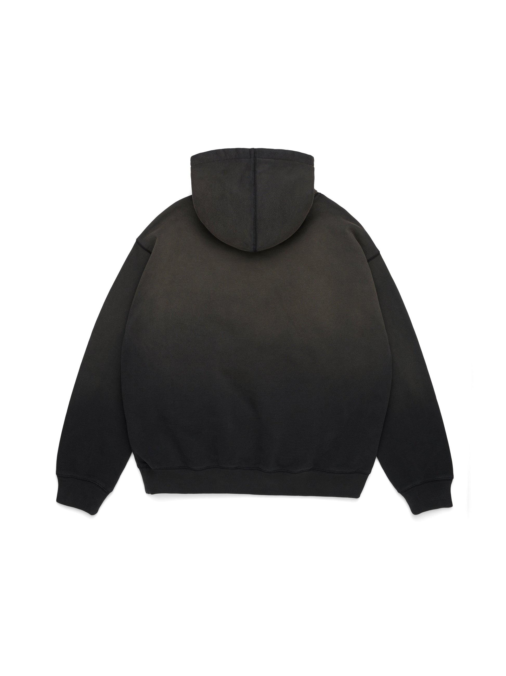 Peace Wreath Knockout Zip Hoodie Black – view 2