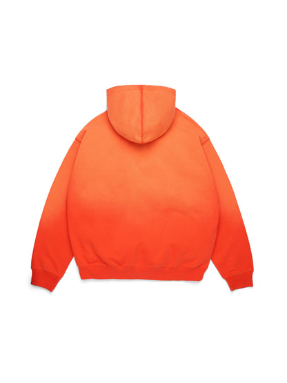 Peace Wreath Knockout Zip Hoodie Orange – view 2