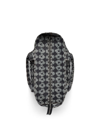 Jacquard Wreath Denim Tote Bag Dark Wash – view 3