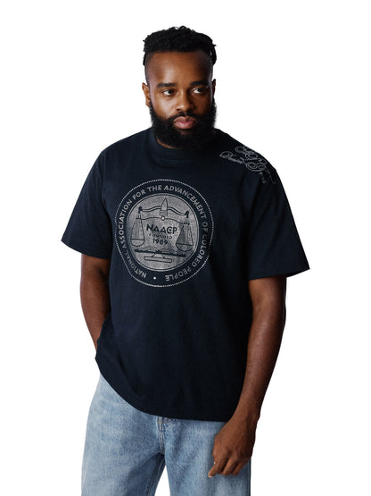 NAACP André Leon Talley Rhinestone Tee Black