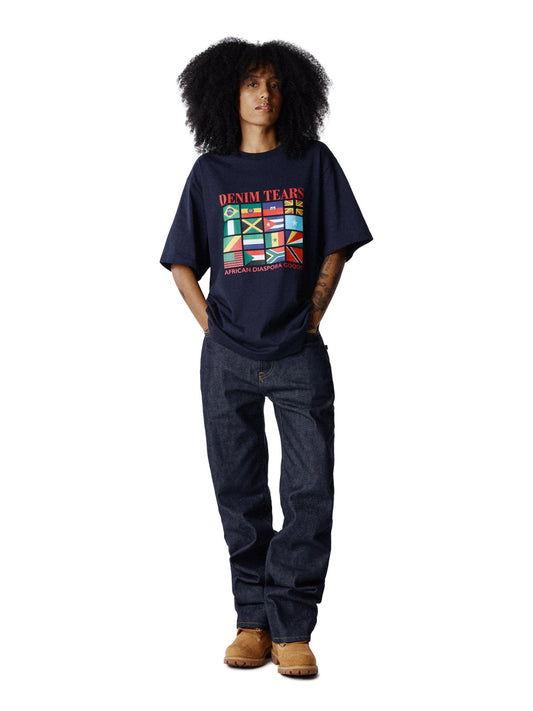 Diaspora Flags Tee Navy