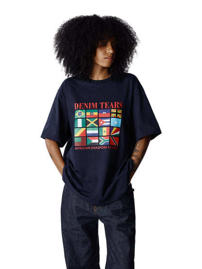 Diaspora Flags Tee Navy
