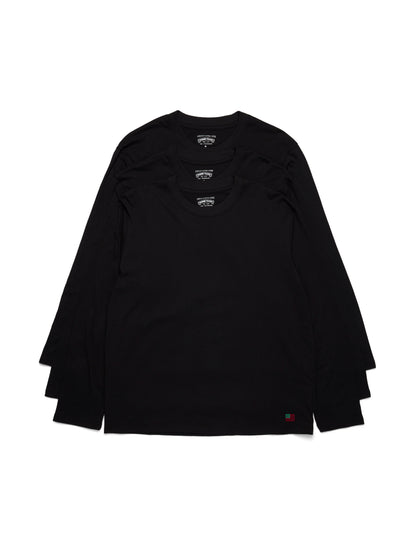 DT Flag 3-Pack Long Sleeve Tee Black