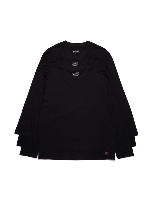 DT Flag 3-Pack Long Sleeve Tee Black