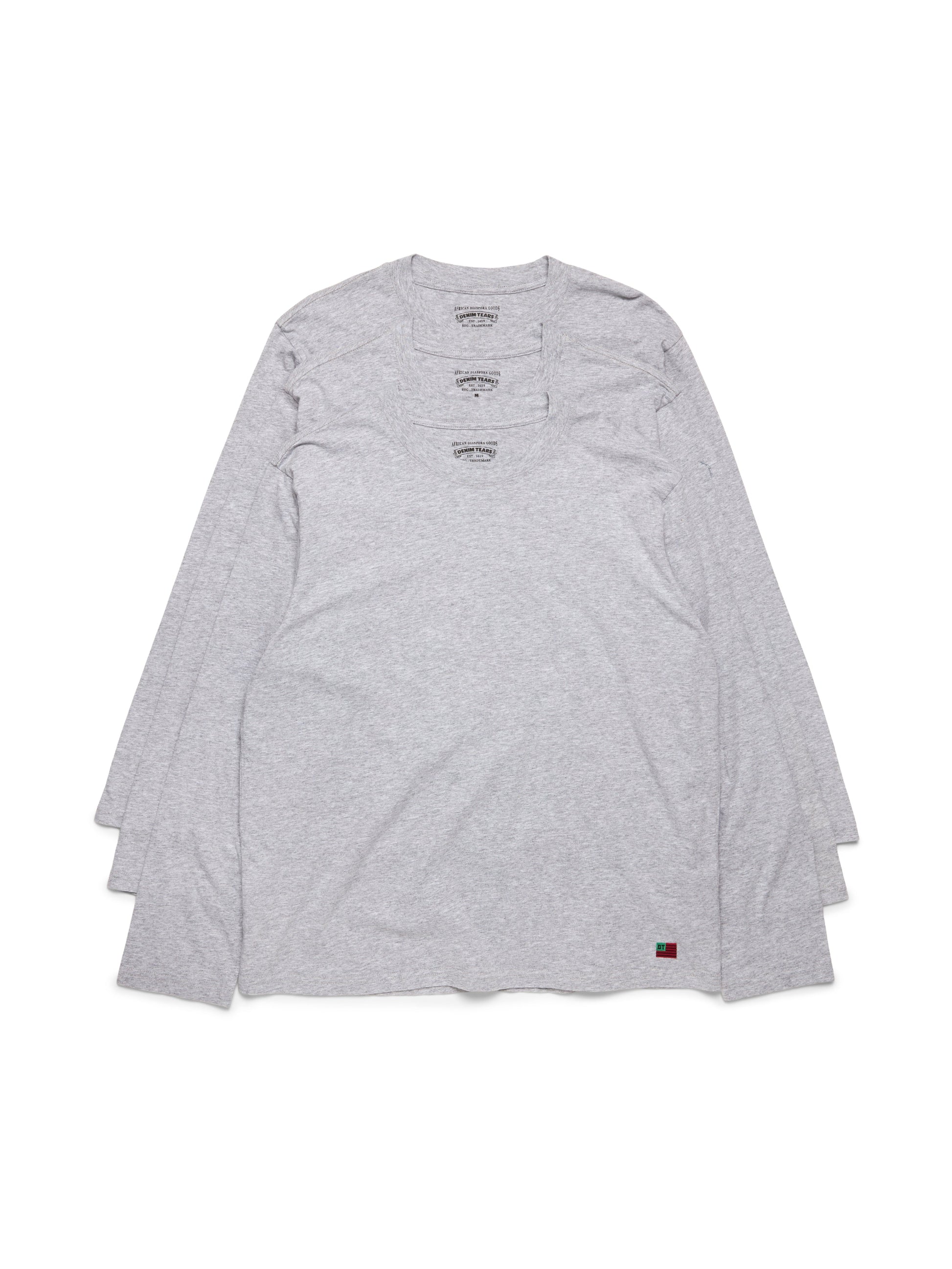 DT Flag 3-Pack Long Sleeve Tee Grey