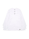 DT Flag 3-Pack Long Sleeve Tee White