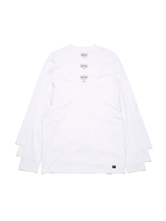 DT Flag 3-Pack Long Sleeve Tee White