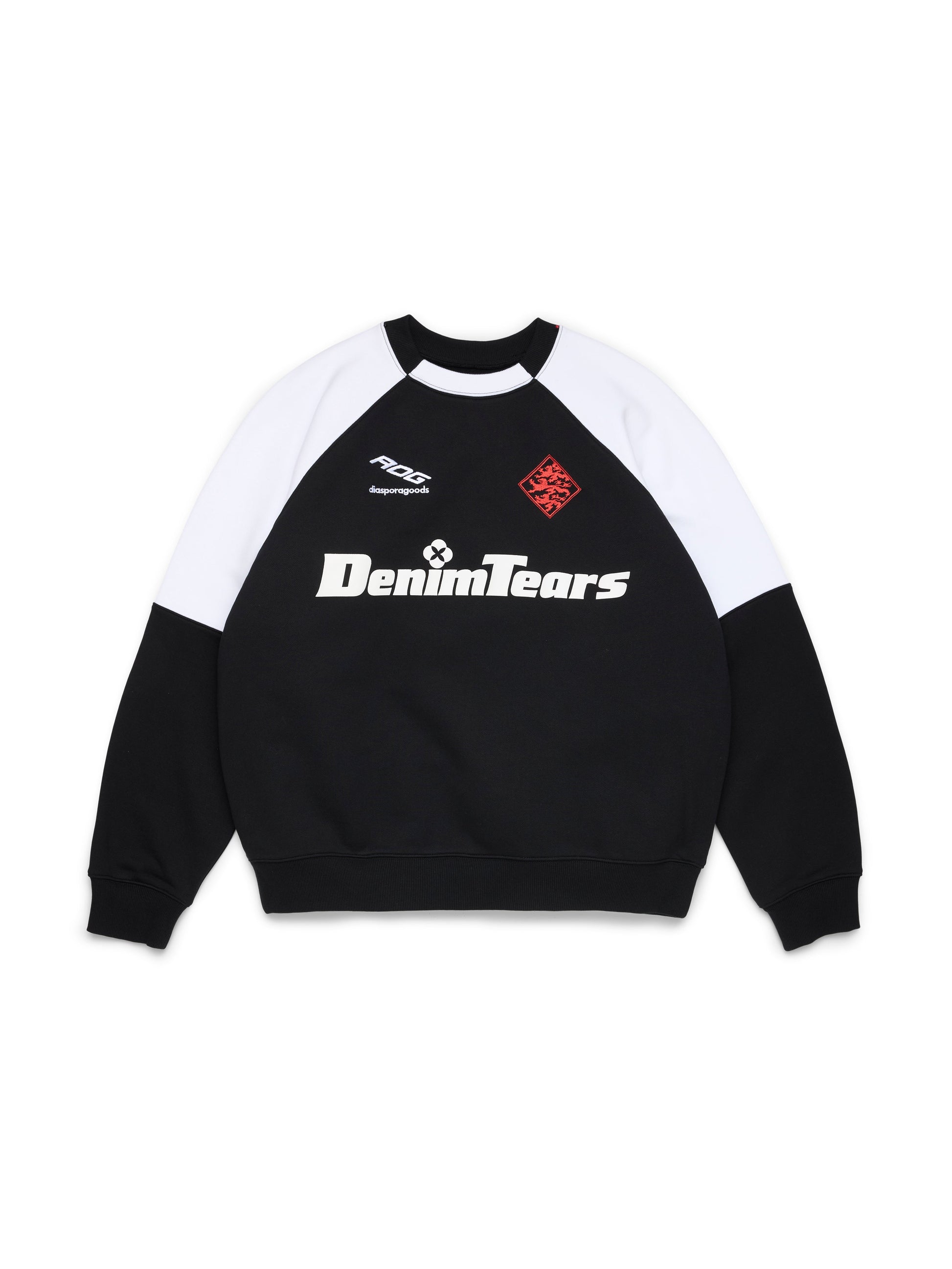DT Sport Color Blocked Crewneck Black