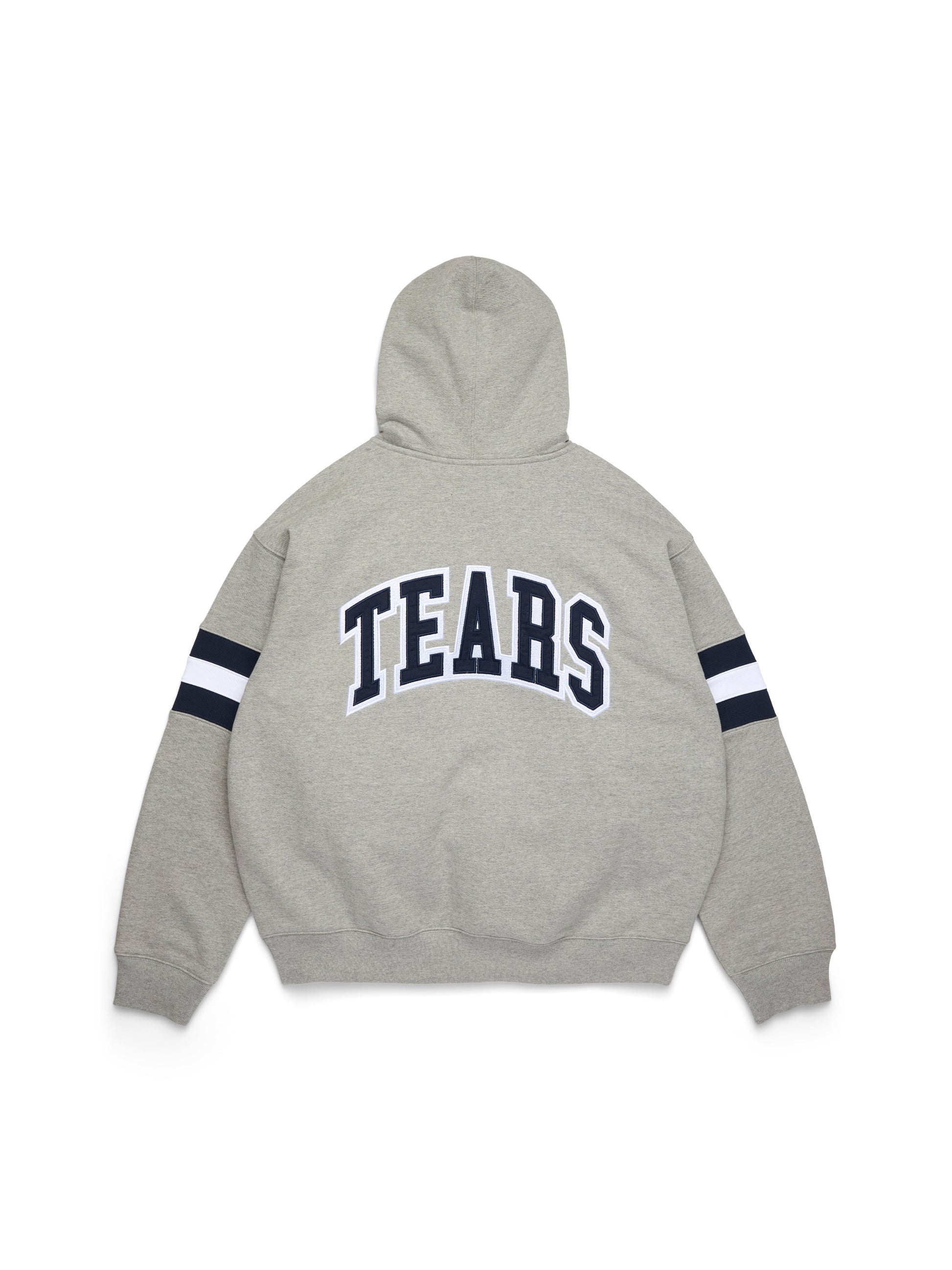 DT Stripe Zip Hoodie Grey – view 2