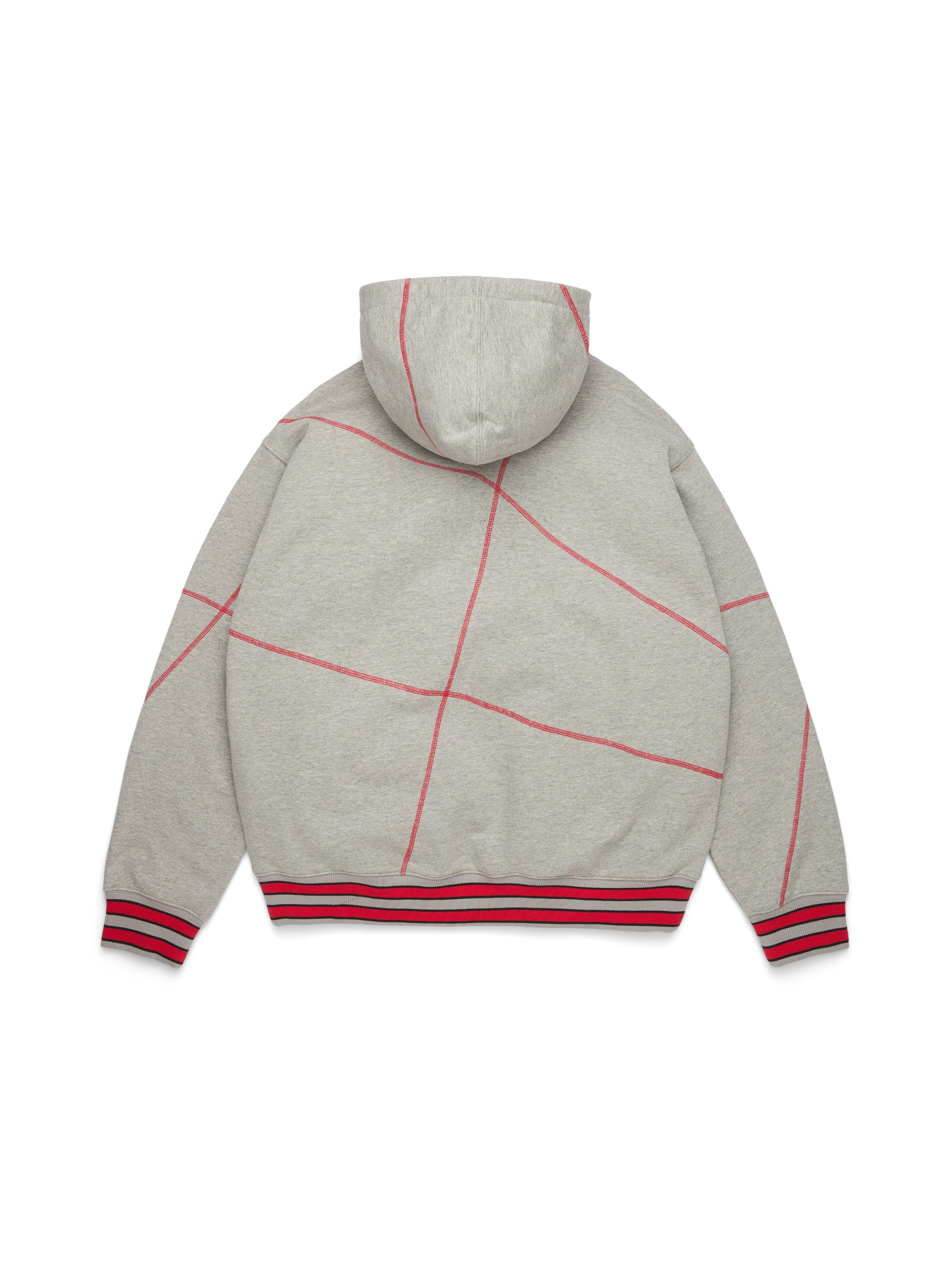 DT Virginia Overlock Stitch Hoodie Grey – view 2