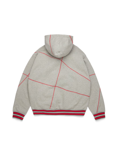DT Virginia Overlock Stitch Hoodie Grey – view 2