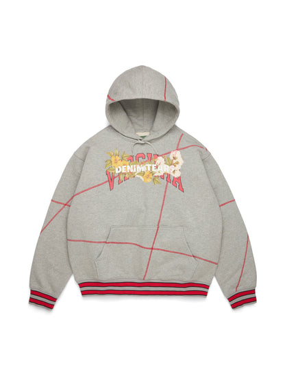 DT Virginia Overlock Stitch Hoodie Grey