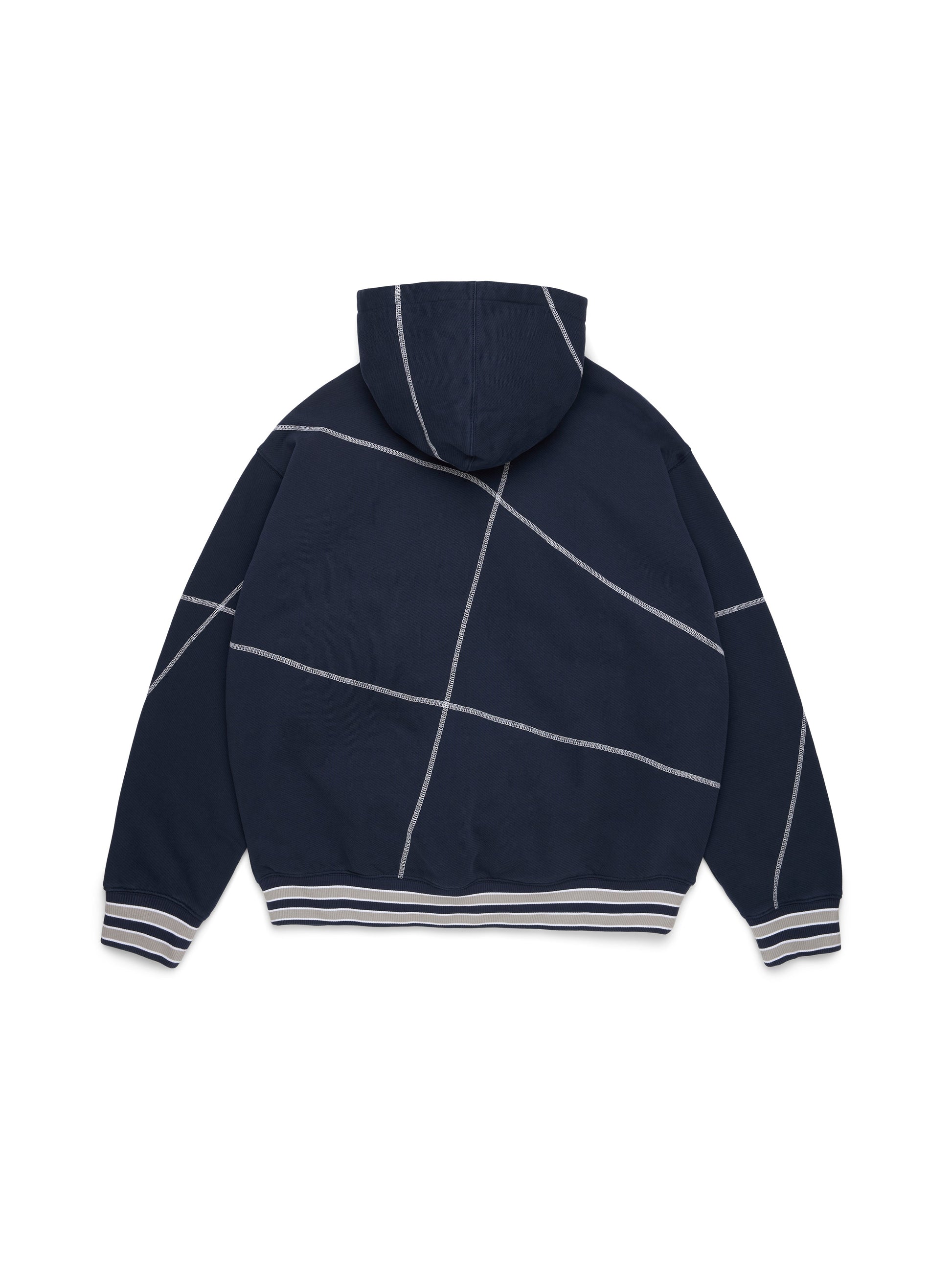 DT Virginia Overlock Stitch Hoodie Navy – view 2