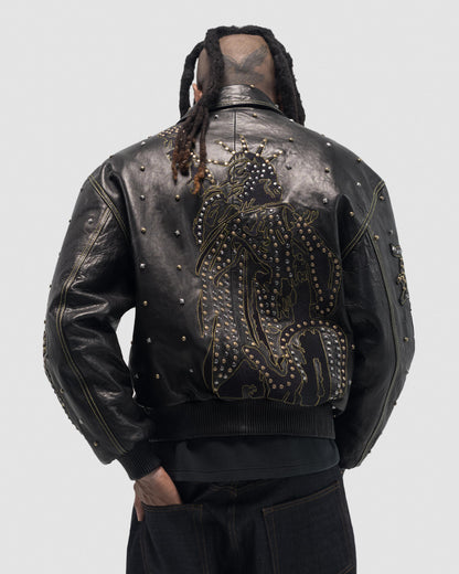Libertas Studded Leather Jacket – view 7