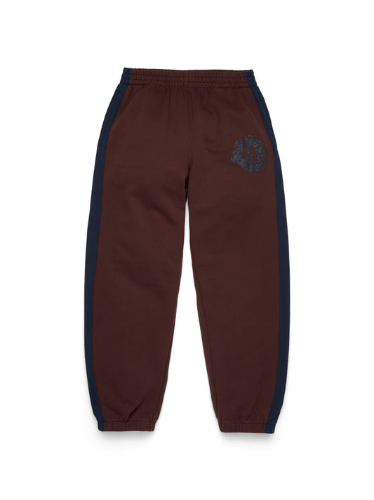 Denim U Paneled Sweatpant Brown