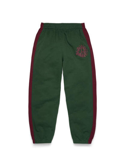 Denim U Paneled Sweatpant Green