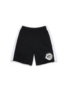 Denim U Paneled Sweatshort Black