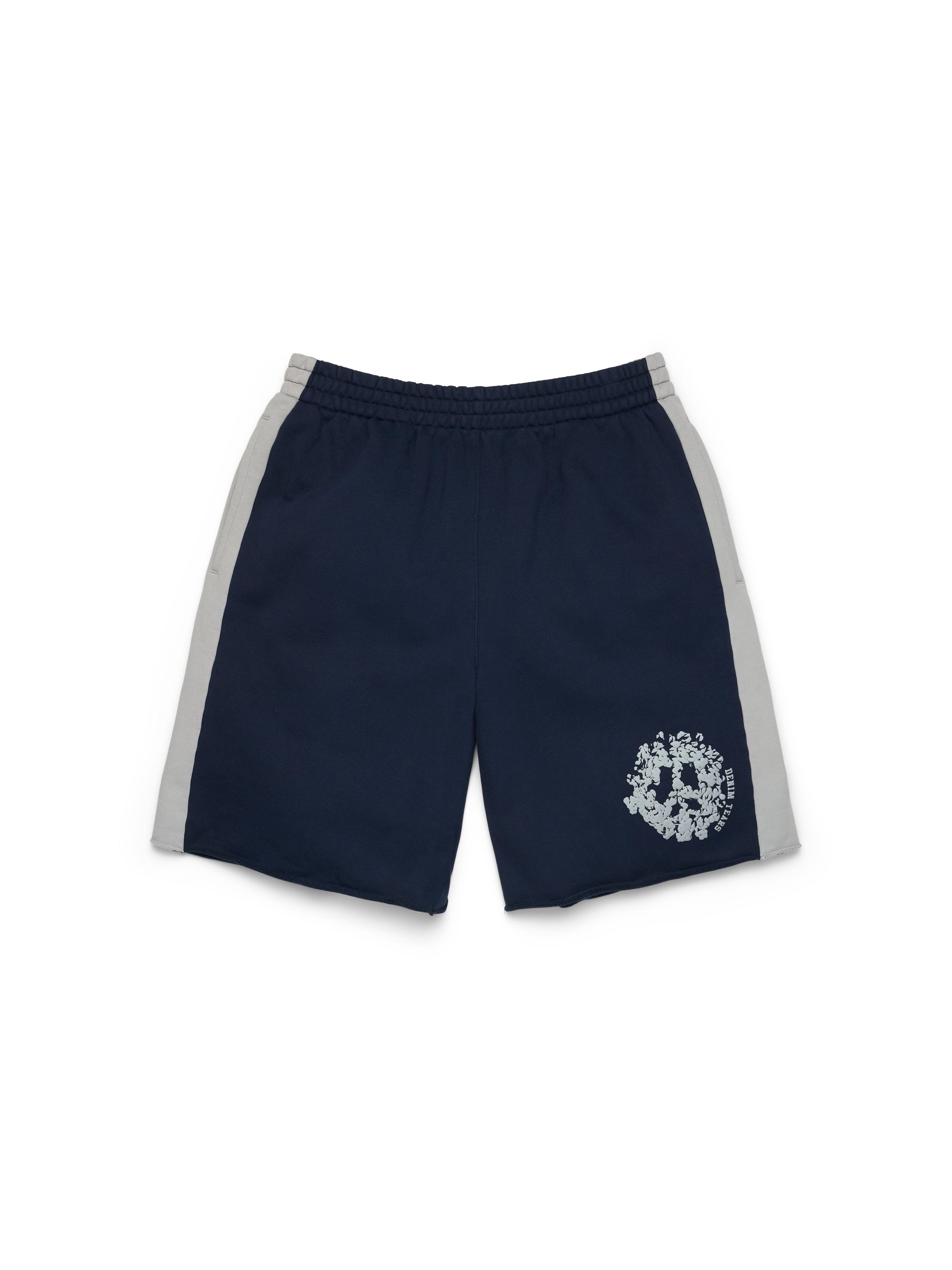 Denim U Paneled Sweatshort Navy