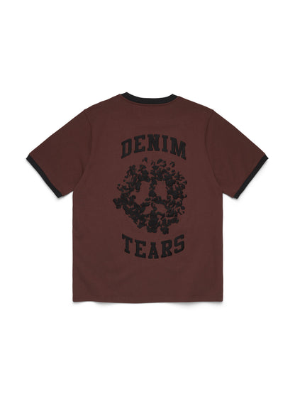 Denim U Ringer Tee Brown – view 2