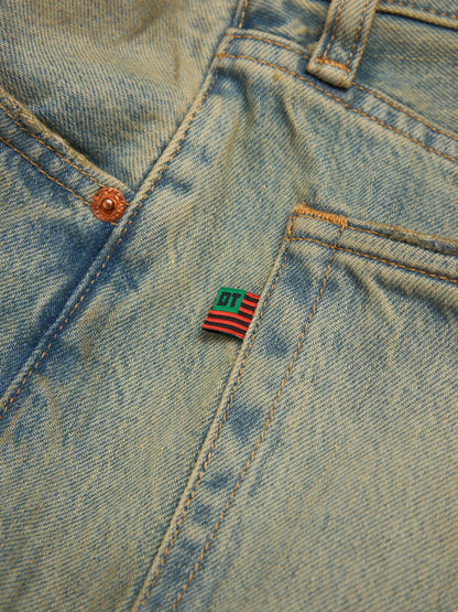 Baggy Denim Pant Dirty Wash – view 3