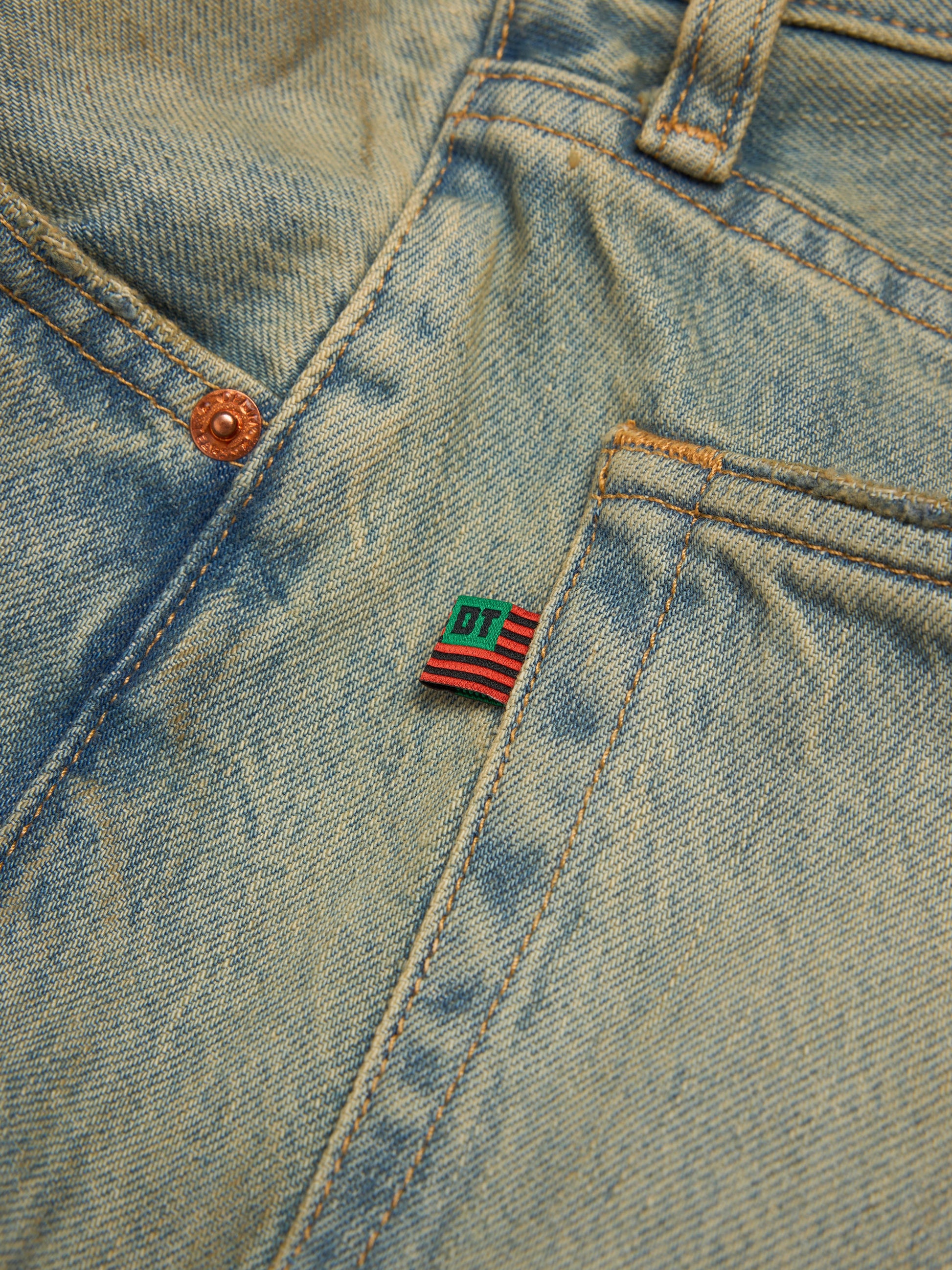Straight Denim Pant Dirty Wash – view 3