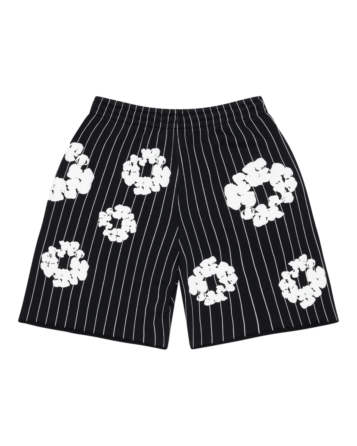 Pinstripe Wreath Sweatshorts Black – view 2
