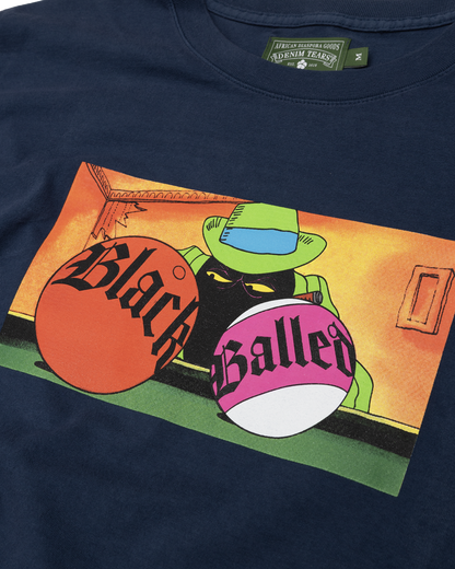 Black Balled Tee Navy – view 3