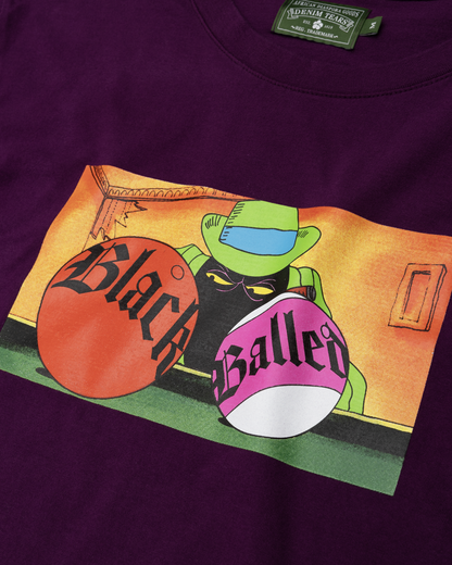 Black Balled Tee Burgundy – view 3