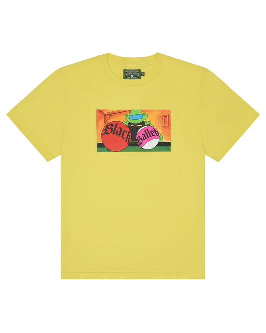 Black Balled Tee Yellow