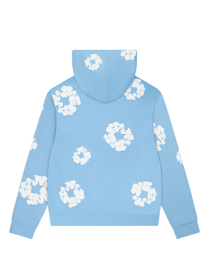 Cotton Wreath Hoodie Light Blue – view 2