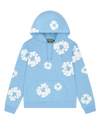 Cotton Wreath Hoodie Light Blue