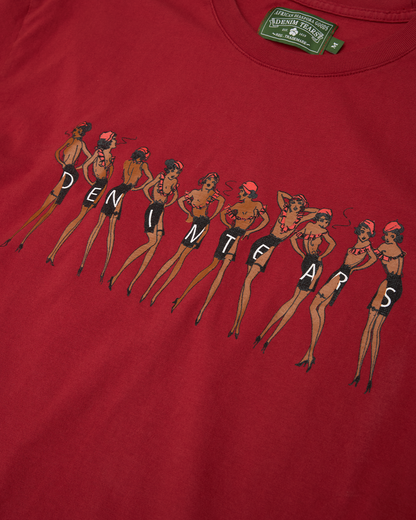 Cotton Club Tee Burgundy – view 3