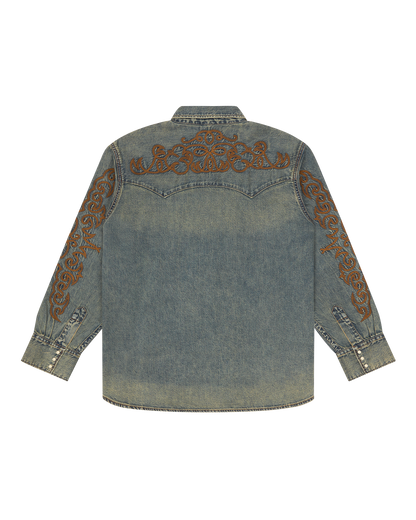 Western Denim Button Up Shirt – view 2