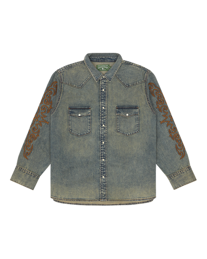 Western Denim Button Up Shirt