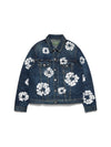 Cotton Wreath Denim Jacket Dark Wash