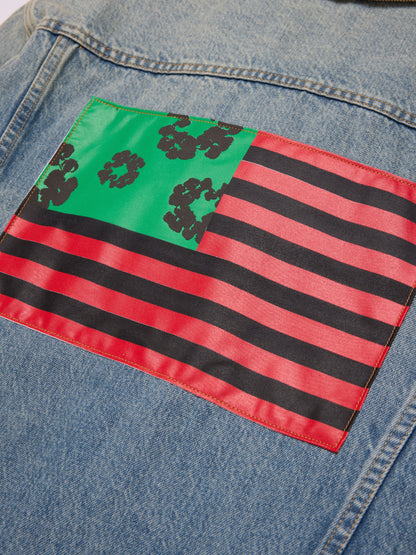 Flag Denim Jacket Light Wash – view 3