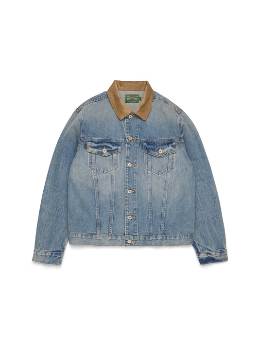 Flag Denim Jacket Light Wash