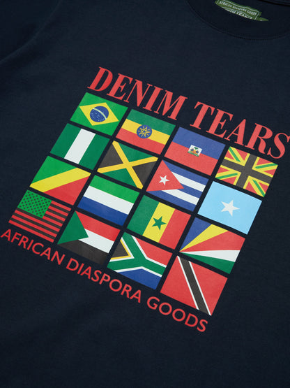 Diaspora Flags Tee Navy