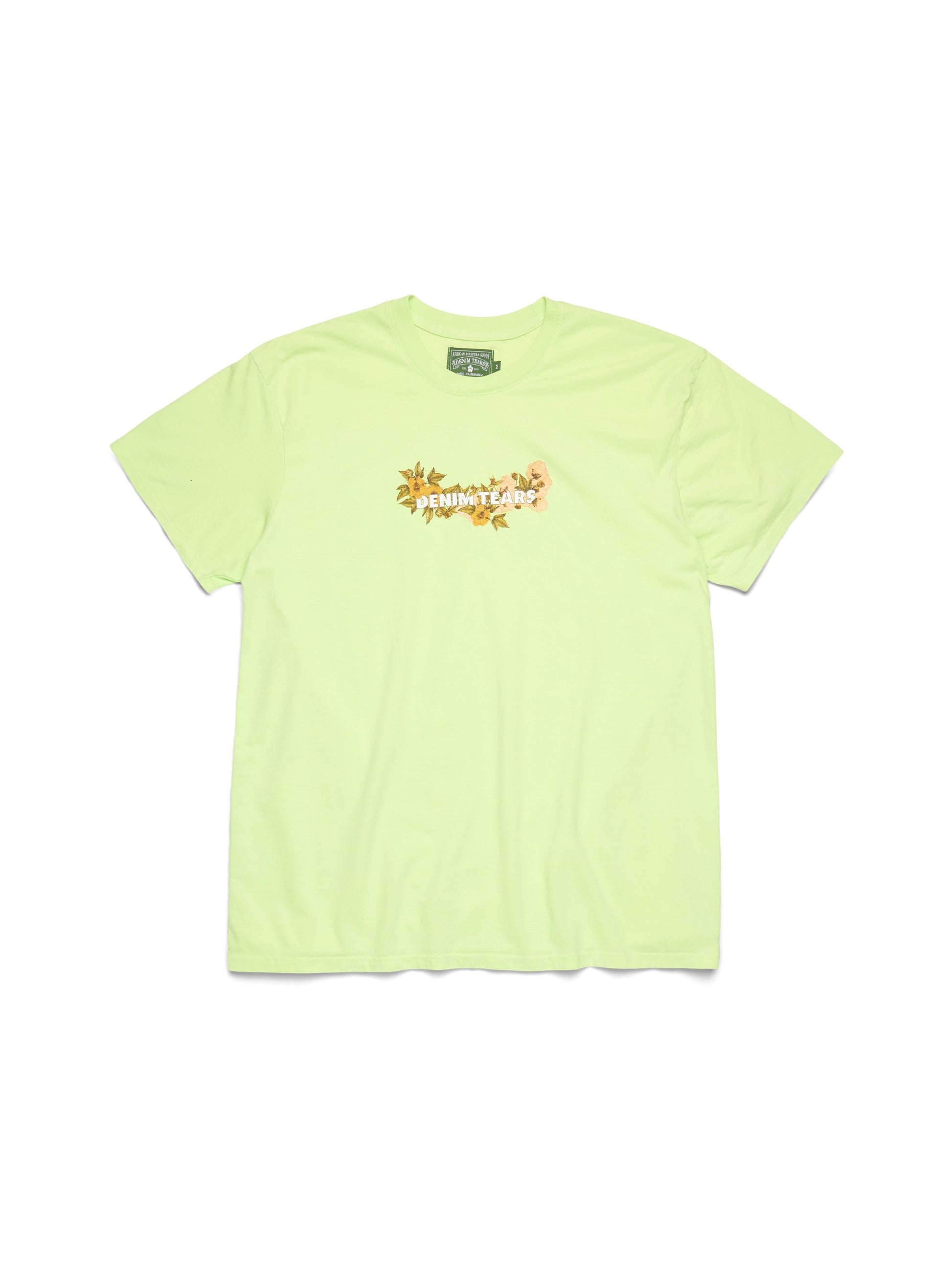 Cotton Floral Logo Lime