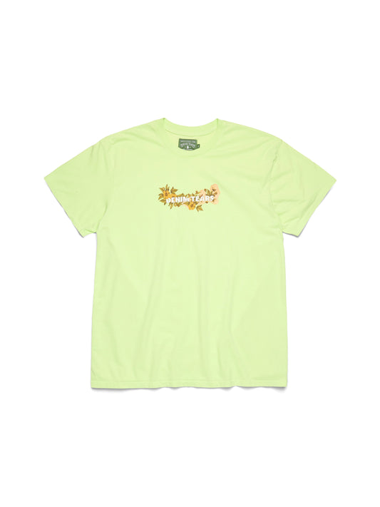 Cotton Floral Logo Lime