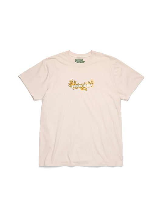 Cotton Floral Logo Tan