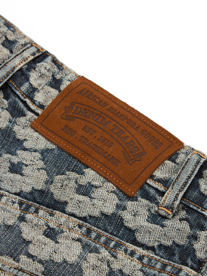 Baggy Jacquard Wreath Denim Pant – view 4