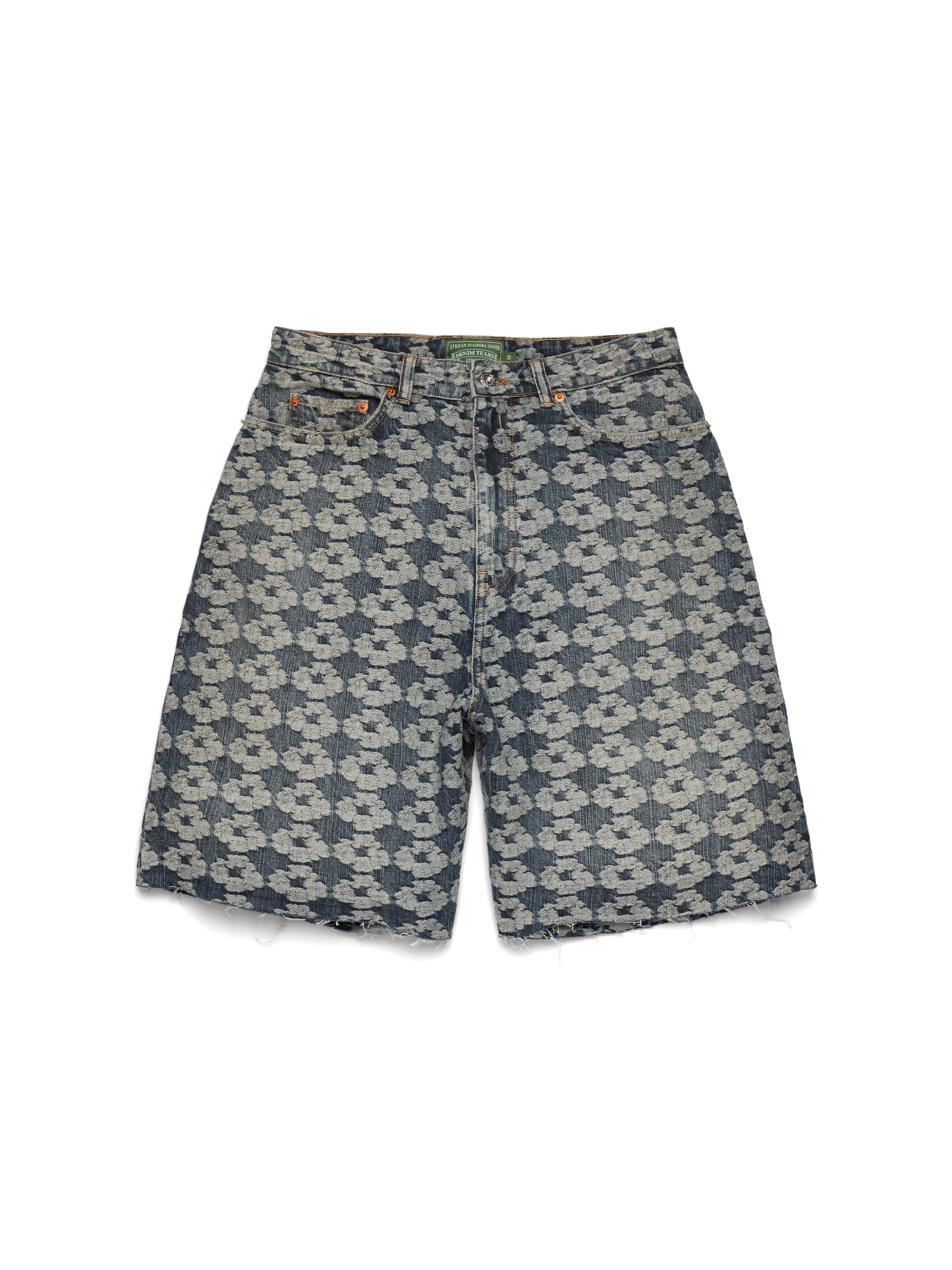 Jacquard Wreath Denim Short