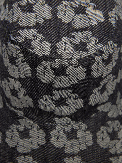 Jacquard Wreath Bucket Hat Washed Black – view 3