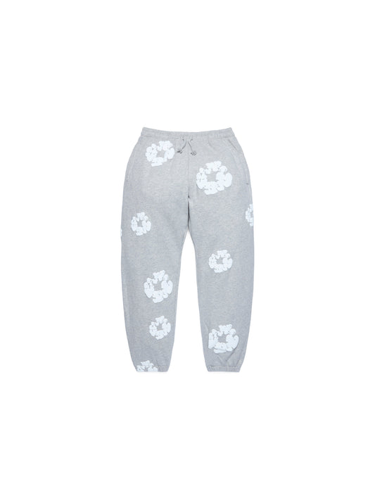 Kids Cotton Wreath Sweatpants Grey